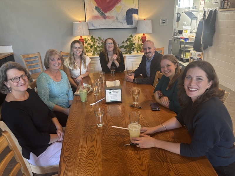 Clarity team having lunch together at Bodhi in Corvallis