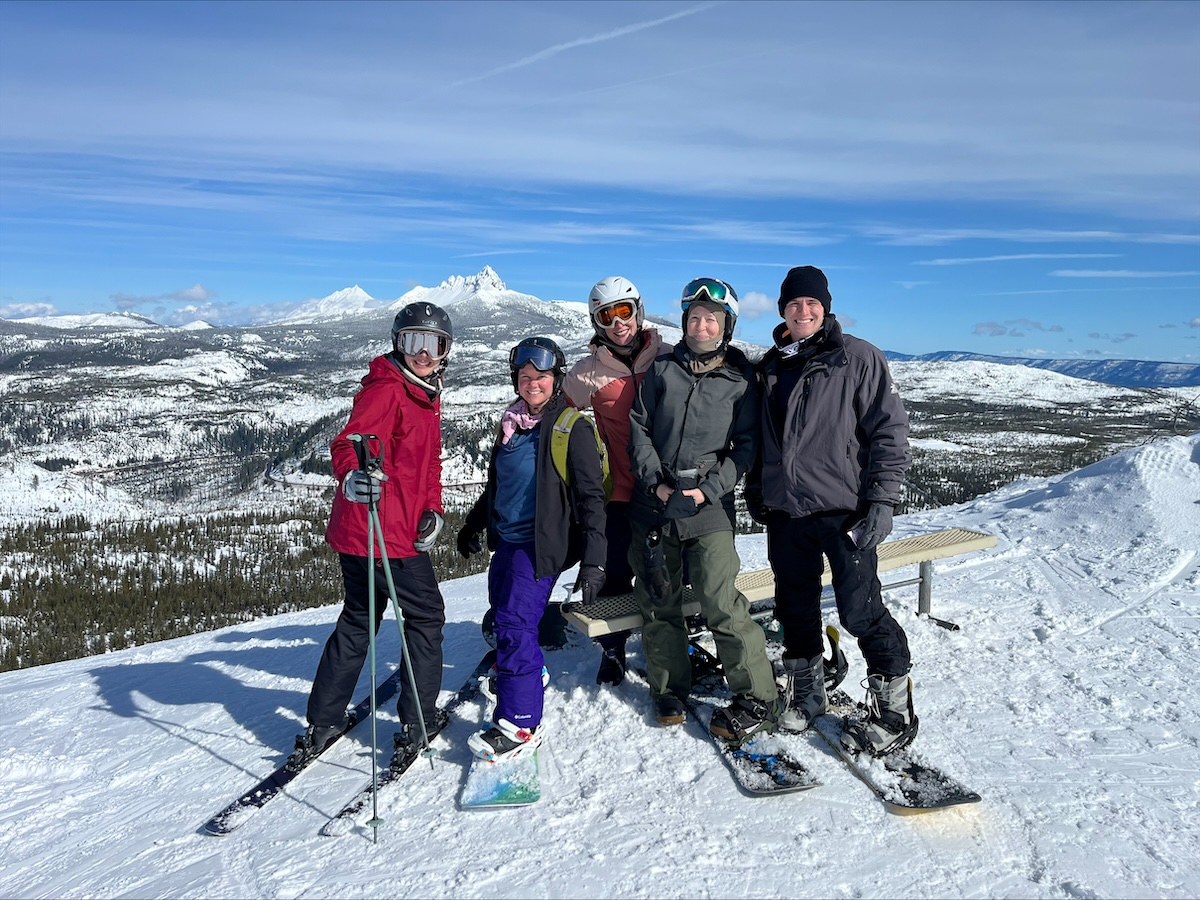 Clarity team on a ski trip in Oregon